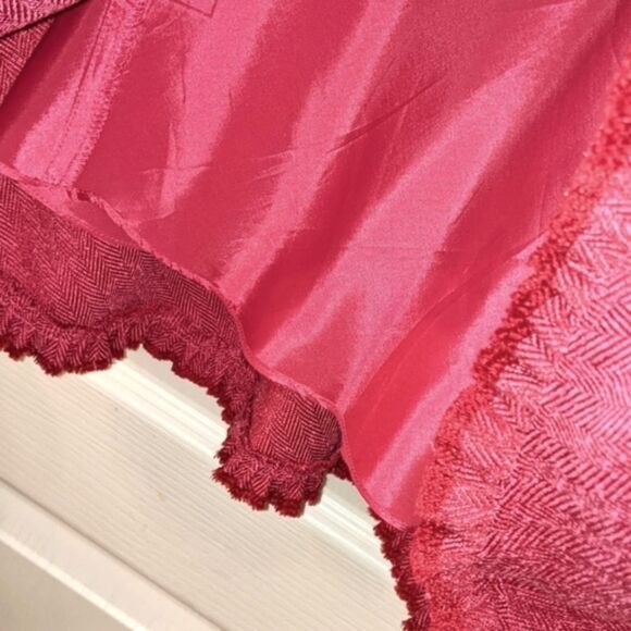 TALBOTS Vintage Dress Fitted Short sleeve Raspberry Pink 10P - Picture 5 of 10